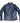 Men's Indigo Blue Leather Jacket - Slim Fit Horsehide Racer Motorcycle Style