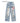 Blue Ripped Jeans for Men - Distressed Streetwear Baggy Jeans