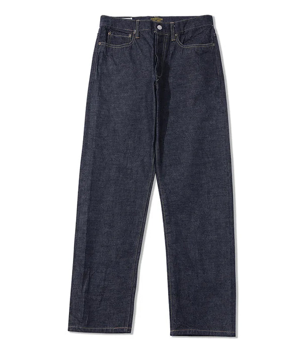 Selvedge Denim Jeans for Men - Mid-waist Straight Workwear Pants