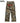 Casual Safari Style Cargo Pants with Letter Embroidery