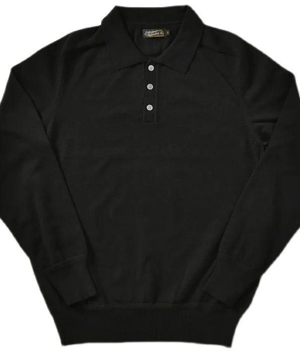 Classic Elegant Polo Shirt for Men - Long Sleeves, Pure Cotton