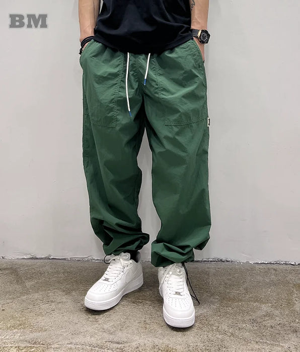 Japanese Streetwear Sweatpants Thin Casual Jogging Pants Joggers