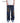 Flame Towel Embroidered Hole Straight Baggy Jeans - Urban Style