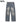 Pocket Washed Distressed Jeans Casual Wide Leg Straight-leg Denim Pants