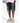 Black Ripped Denim Shorts Men's Loose Woolen Jorts Men's Split Stitching Short Jeans
