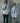 Comfy Japanese Standing Collar Striped Men's Shirt - Long Sleeved
