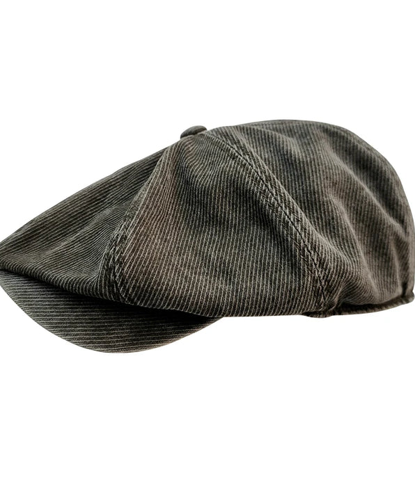 Men's Octagonal Hat Washed Vintage Sboy Cap
