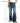 Retro Contrasting Color Patchwork Men's Sets with Micro Flared Pants and Denim Jacket