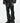 Black Glossy Patent Leather Micro-lapped Jeans Streetwear Tactical Pants