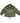 Japan Style Cashmere Stitched Half Zipper Loose Tooling Jacket - Military Green