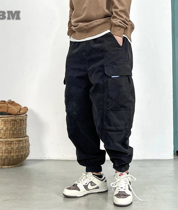 High Quality Streetwear Cargo Pants - Japanese Casual Jogging Pants - Loose Trousers