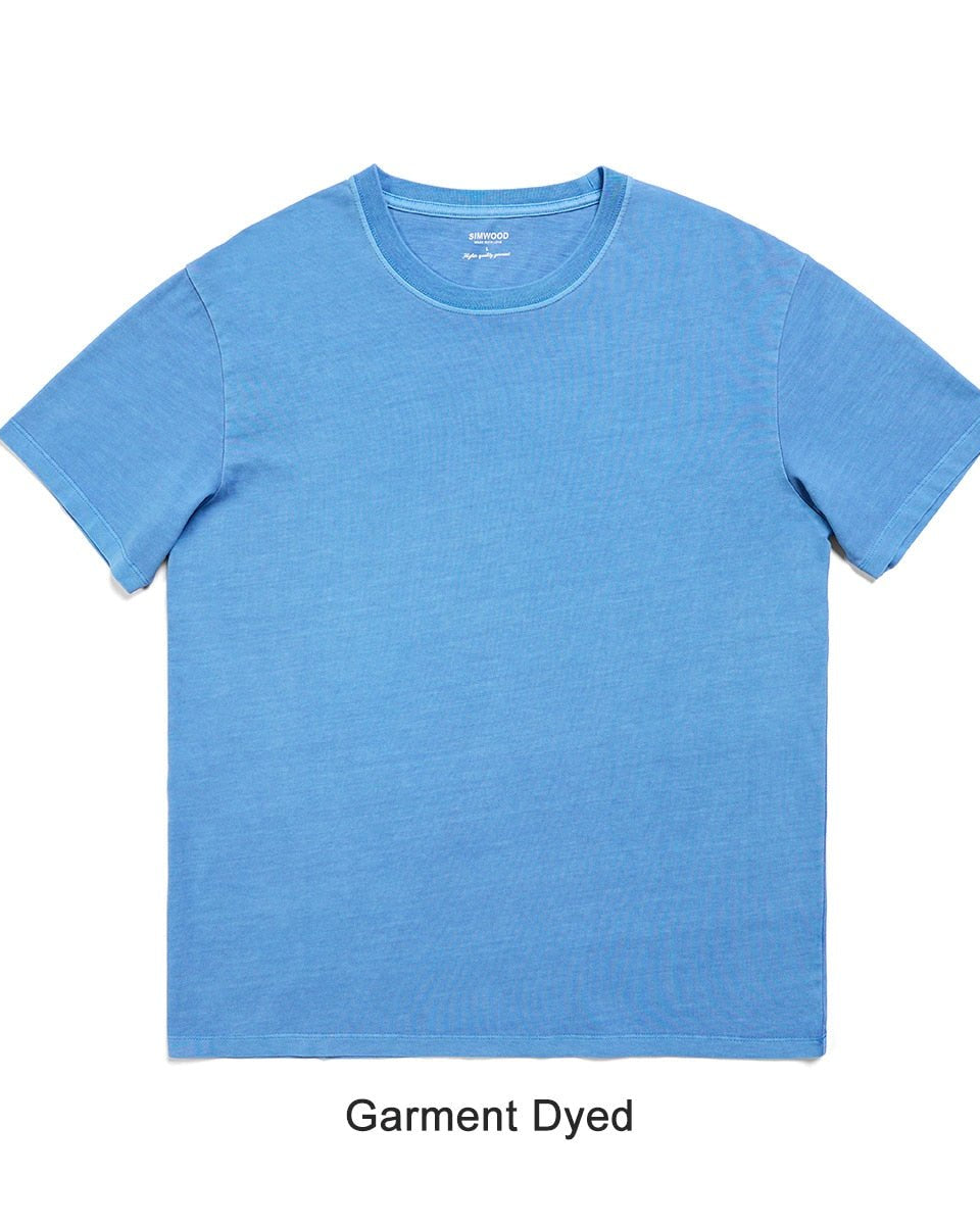 Simwood - Simwood - Washed T-shirts Men Vintage 100% Cotton Tops Plus Size - Givin