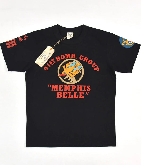 Memphis Belle 91st Bomb Group T-Shirts - WW2 Graphic Print Tee Shirts