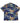 Chinese Style Men Hawaiian Pocket Tee Shirts - Vintage Short Sleeve Blue