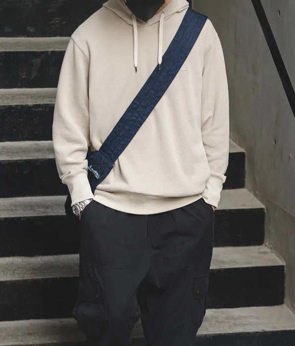 Men's Solid Color Long Sleeve Hoodies Sweatshirt - Vintage Casual Pullover - Loose Comfortable Top