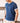 Indigo Japanese Style Retro Short Sleeve Knit Tee - Sashiko T-shirt
