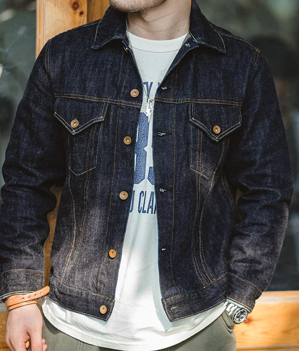 Chaqueta vaquera original retro Ajuste y abrigo de motociclista - Tendencia Hombre