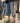 Hirata Hohiro Pantalones casuales sueltos con estampado de huesos bordados