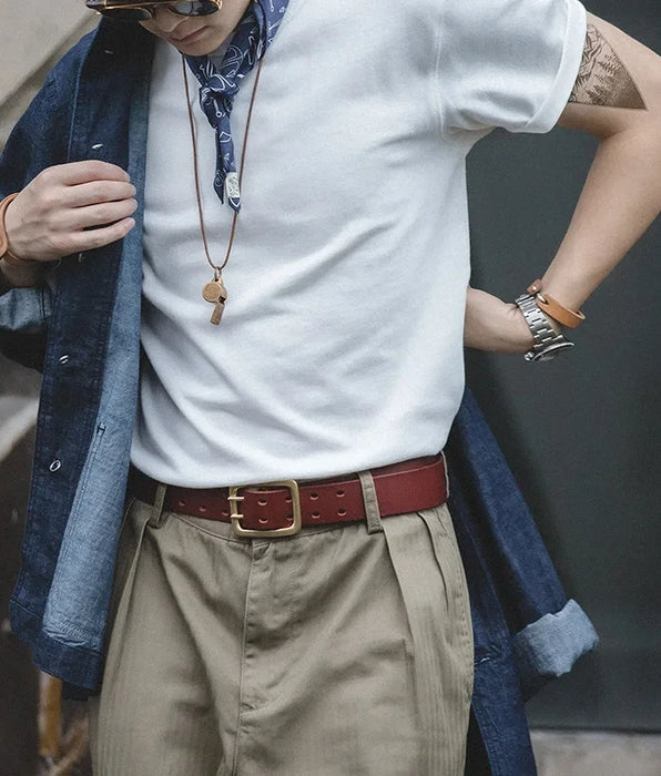 Solid Cotton T-shirts Men Oversized Short Sleeve Plain White Tees
