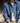 Retro Boro Baijia Cloth Denim Shirt with Jacquard Splicing - Long-sleeved Men's Jacket