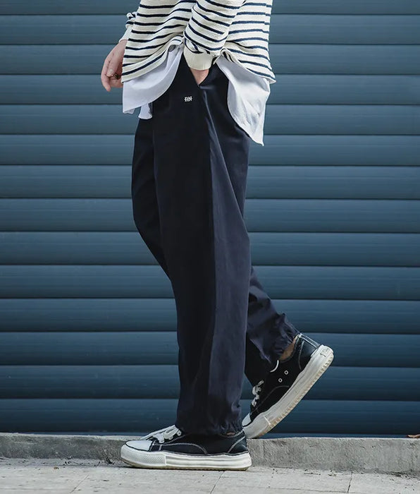 Retro Loose Casual Pants and Army Green Elastic Leggings Long Pants