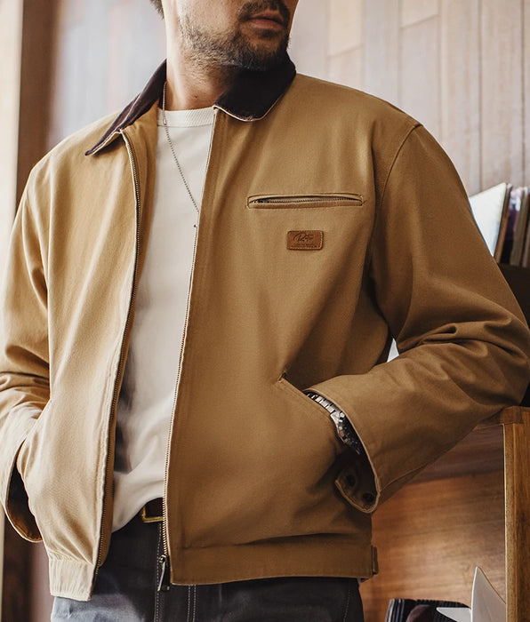 Interstellar Same Style Detroit Hunting Jacket J001 - Abrigo de lona retro para hombre