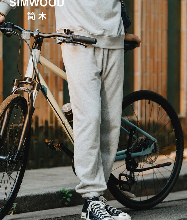Pantalones de chándal extragrandes para hombre con tejido con tecnología carbonizada - Joggers de talla grande