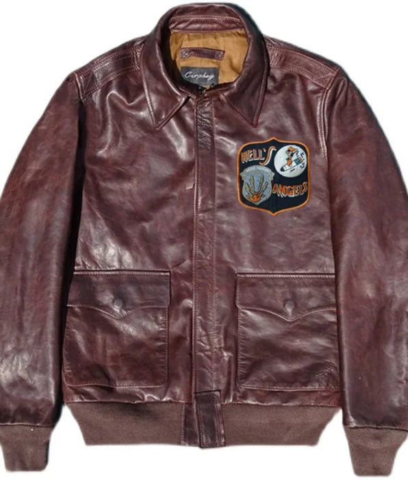 A2 Aviator Leather Jacket Horsehide Military Style