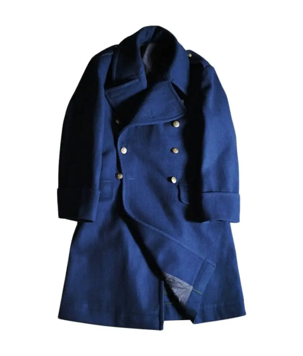 Men's Royal Air Force Coat Thick Wool Double-breasted Trench - Elegant and Classic