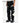 Spliced Leather Contrast Straight Jeans - Y2k High Street Baggy Jeans