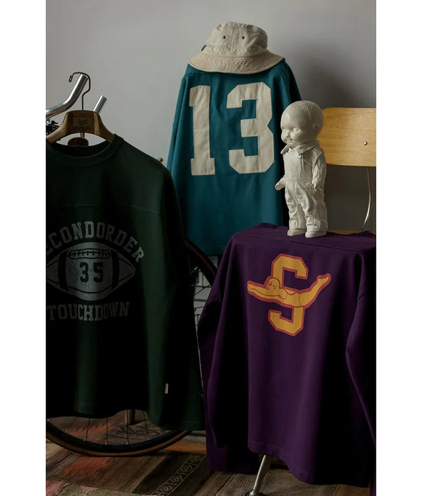 Retro Football T-shirt Heavyweight Oversize Tee