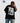 Camiseta con estampado Portrait Shattered y hombros caídos - Versión holgada