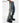 Side Opening Double Zipper Skinny Jeans with Gradient Wash and Distressed Flared Style