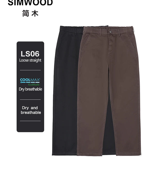 Pantalones anchos rectos sueltos para hombre Coolmax pantalones hasta el tobillo de secado rápido