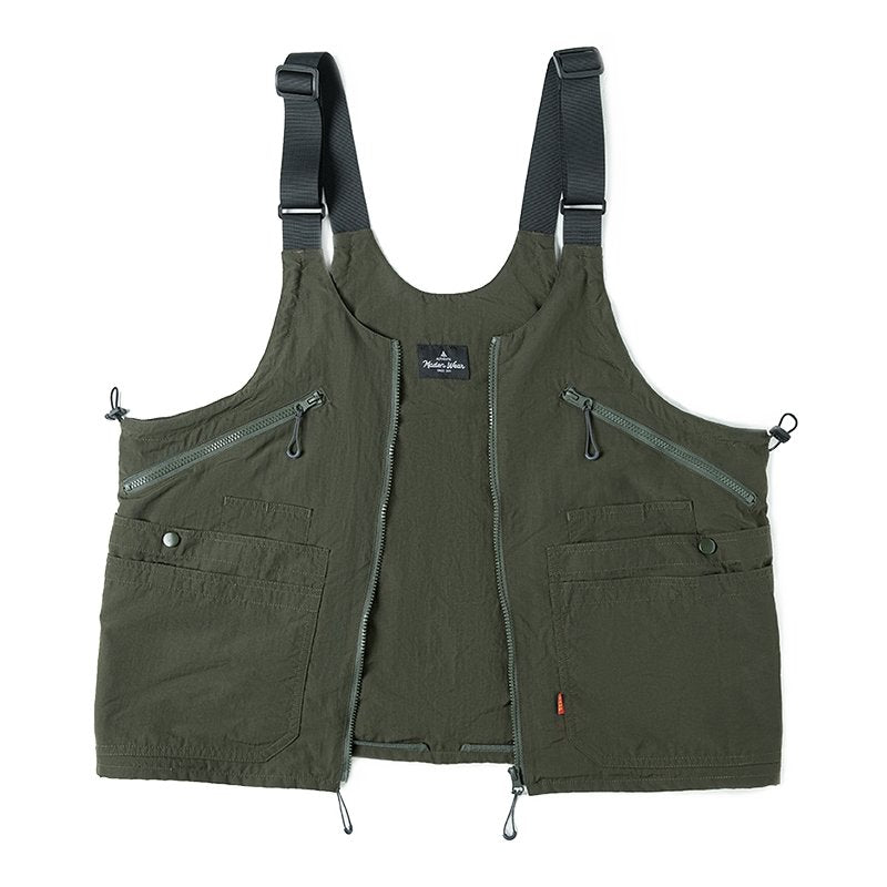 Maden - Maden - Design Male Casual Big Size Sleeveless Vest Multi Pocket Waistcoat Large Capacity Satchel Jacket - Givin