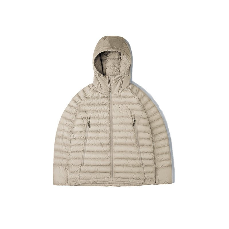 Maden - Maden - Light Weight Duck Down Jacket hooded Basic Coat for Men Urban Streetwear Thick Warm Windproof Puffer Jacket - Givin
