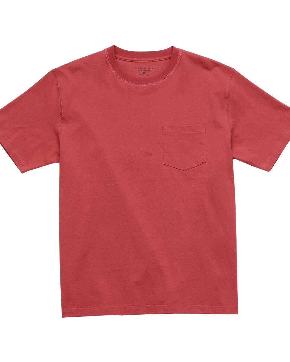 Simwood - Simwood - 240g Thick Fabric T-shirt Men Solid Color Loose Style Plus Size Tshirt High Quality Tops - Givin