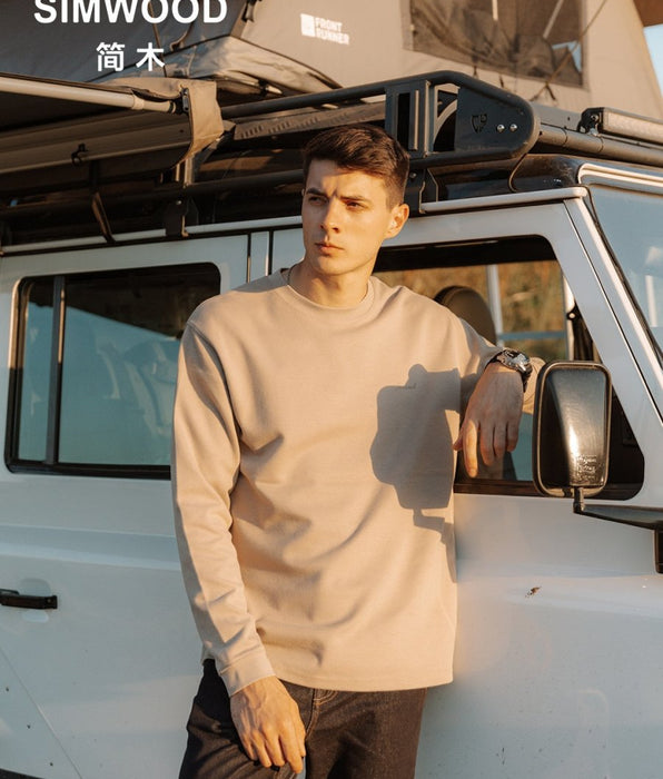 Simwood - Simwood - Oversize 300g Comfortable Doubleside Sanded Fabric Sweatshirts Men Plus Size Hoodies - Givin